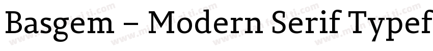 Basgem – Modern Serif Typeface字体转换